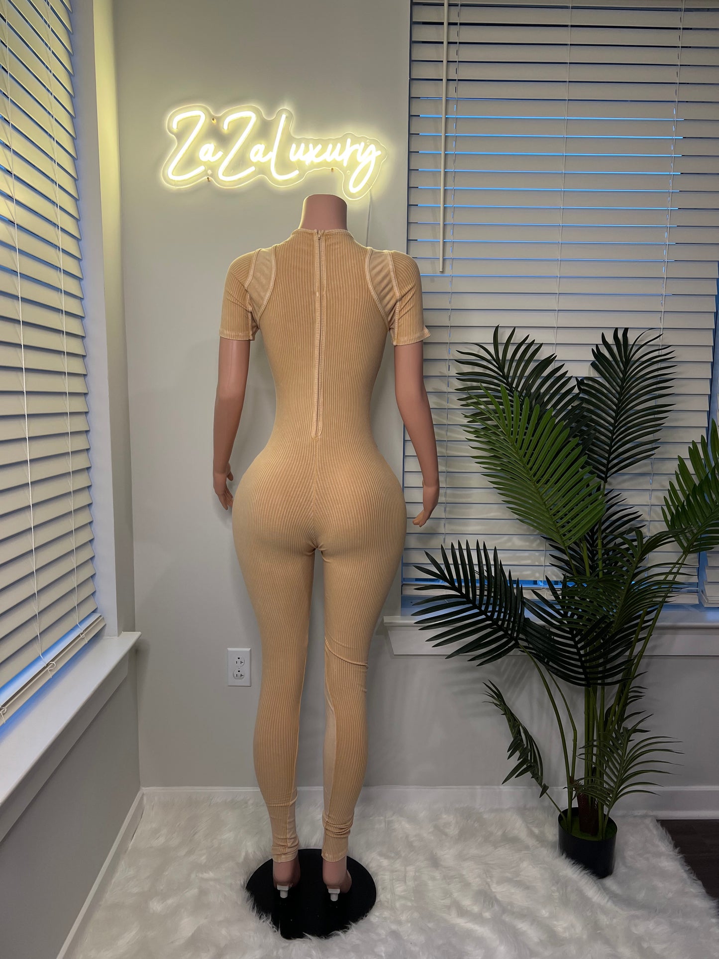 Jersey contour jumpsuit