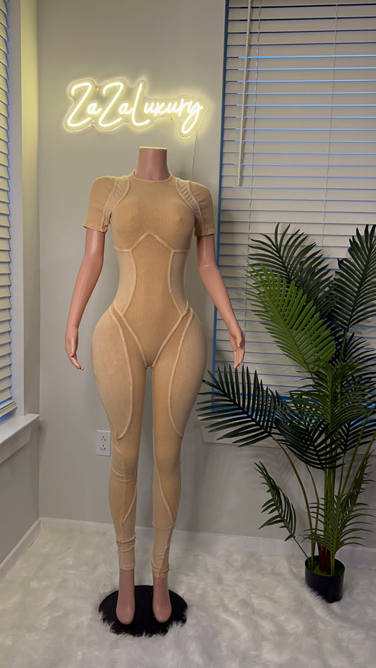 Jersey contour jumpsuit
